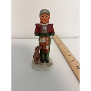 Norman Rockwell 1973 Dave Grossman Design Caroler Saturday Evening Post Japan